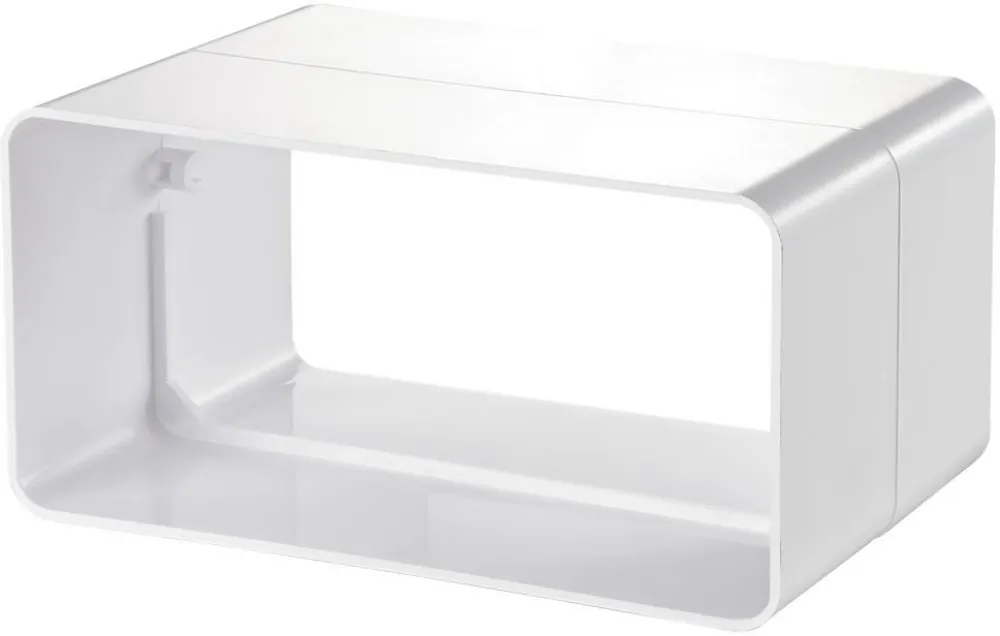 Coupler, flat channel 220x90 mm, white