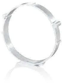 Image Fixing bracket for circular pipe 150 mm, white