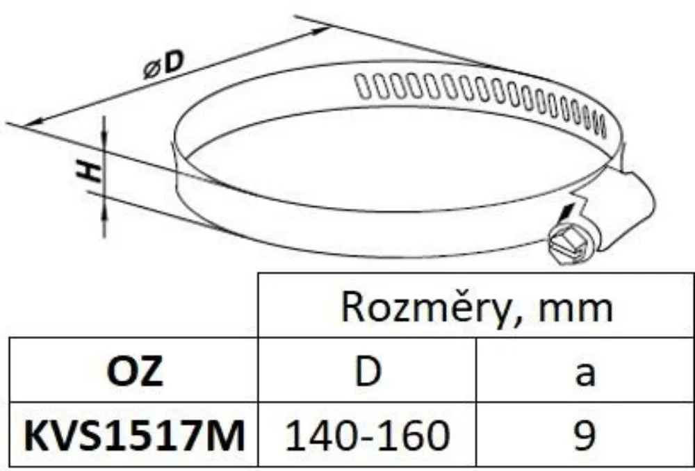 Image Clamping strap 150-170 mm