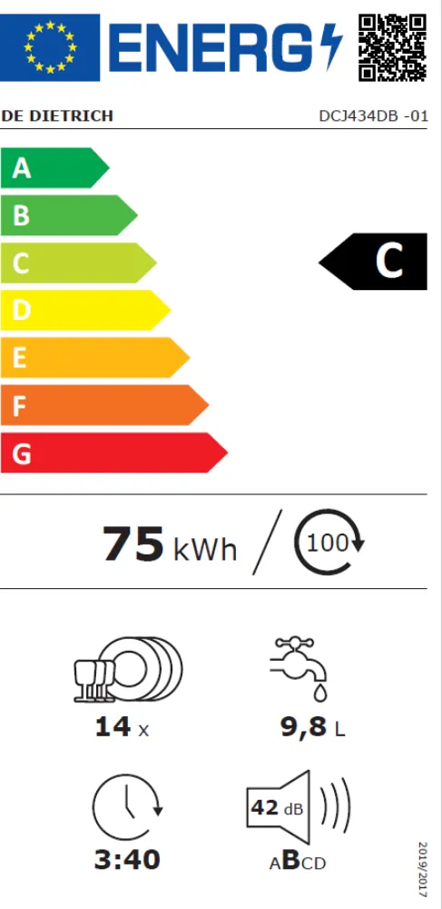 Image BUILT-IN DISHWASHER DCJ434DB