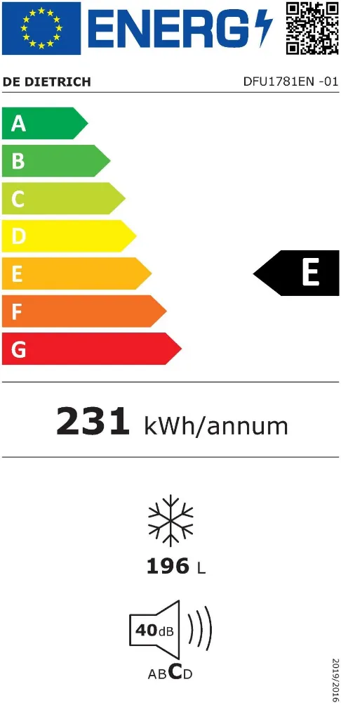 Image FREEZER DFU1781EN