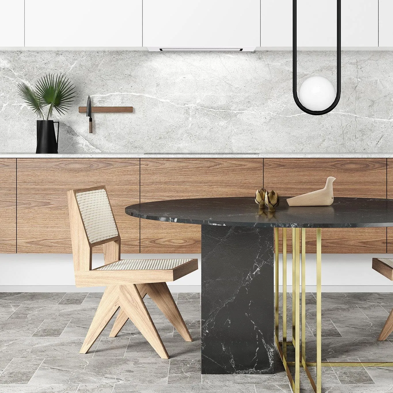 Image Built-in hood Duo 74 White (CDZ7405B)