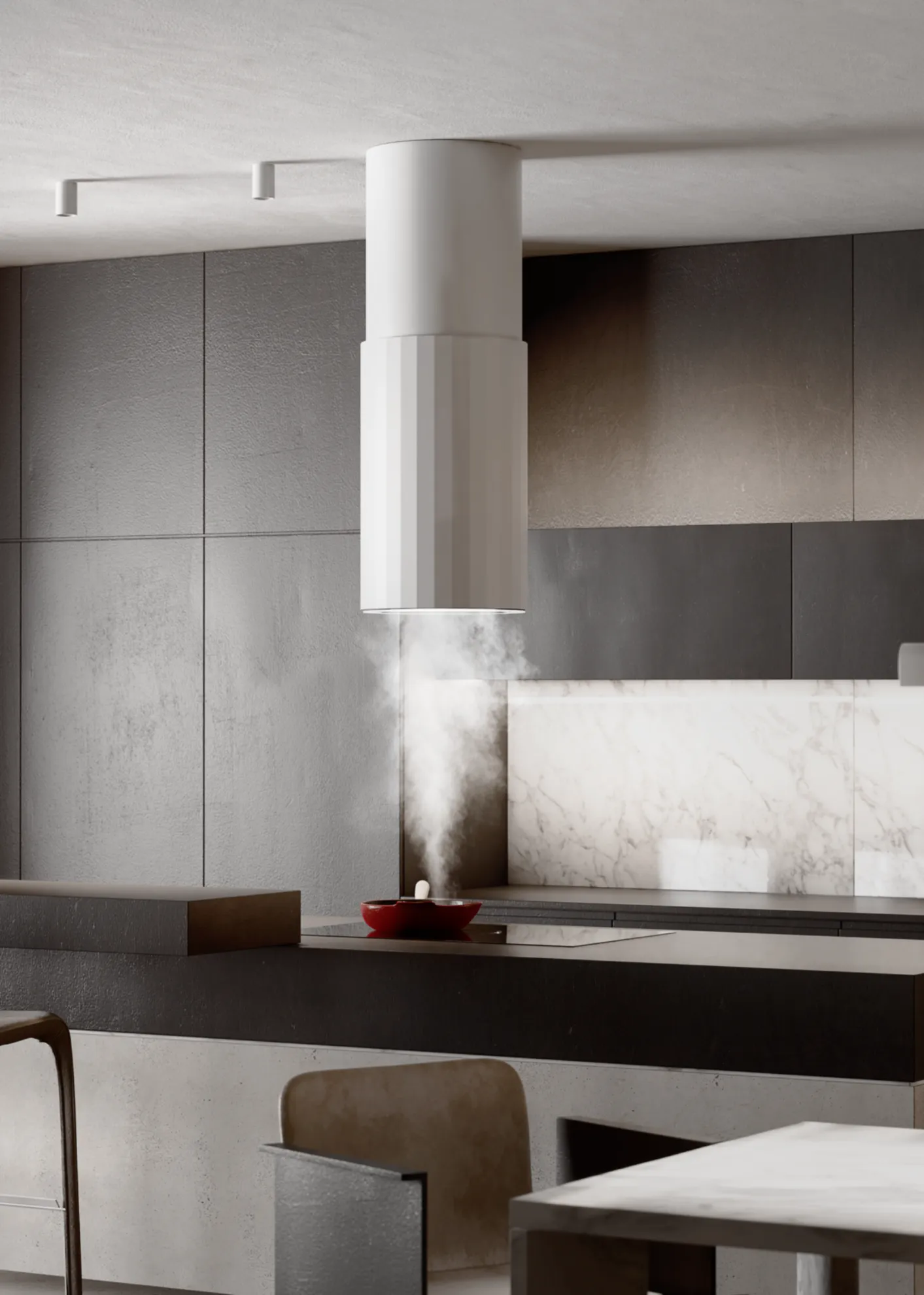 Image Island hood Roto W White (CDW3803B)