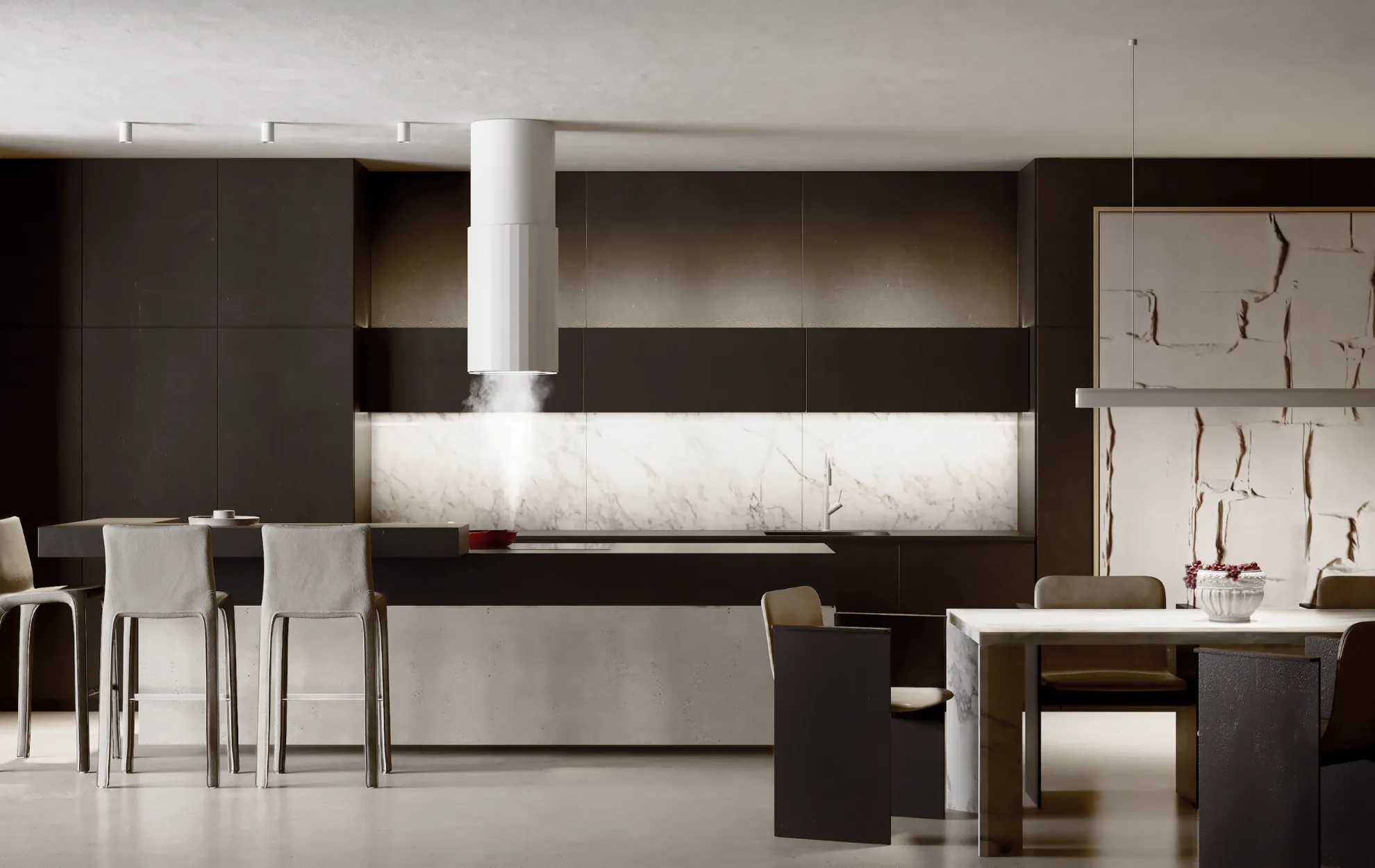 Image Island hood Roto W White (CDW3803B)