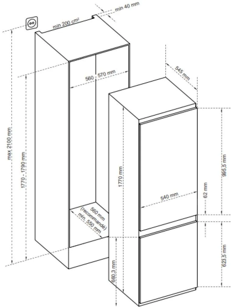 Image REFRIGERATOR BIC7756EN