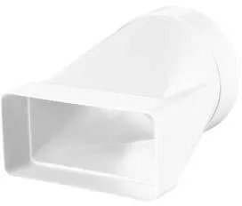 Image Reduction, transition from square pipe to circular  220x90/150 mm