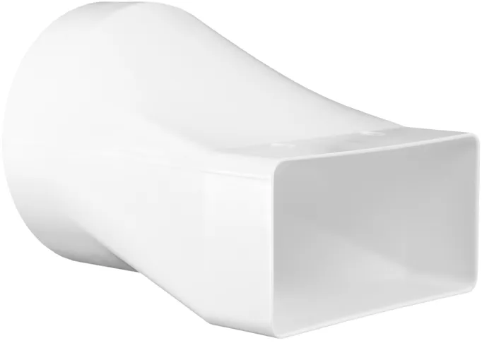 Image Reduction, transition from square pipe to circular  220x90/150 mm