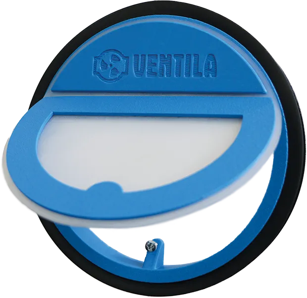 Image Circular horizontal odor-proof flap with magnet 150 mm for hoods