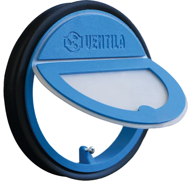 Image Circular horizontal odor-proof flap with magnet 150 mm for hoods