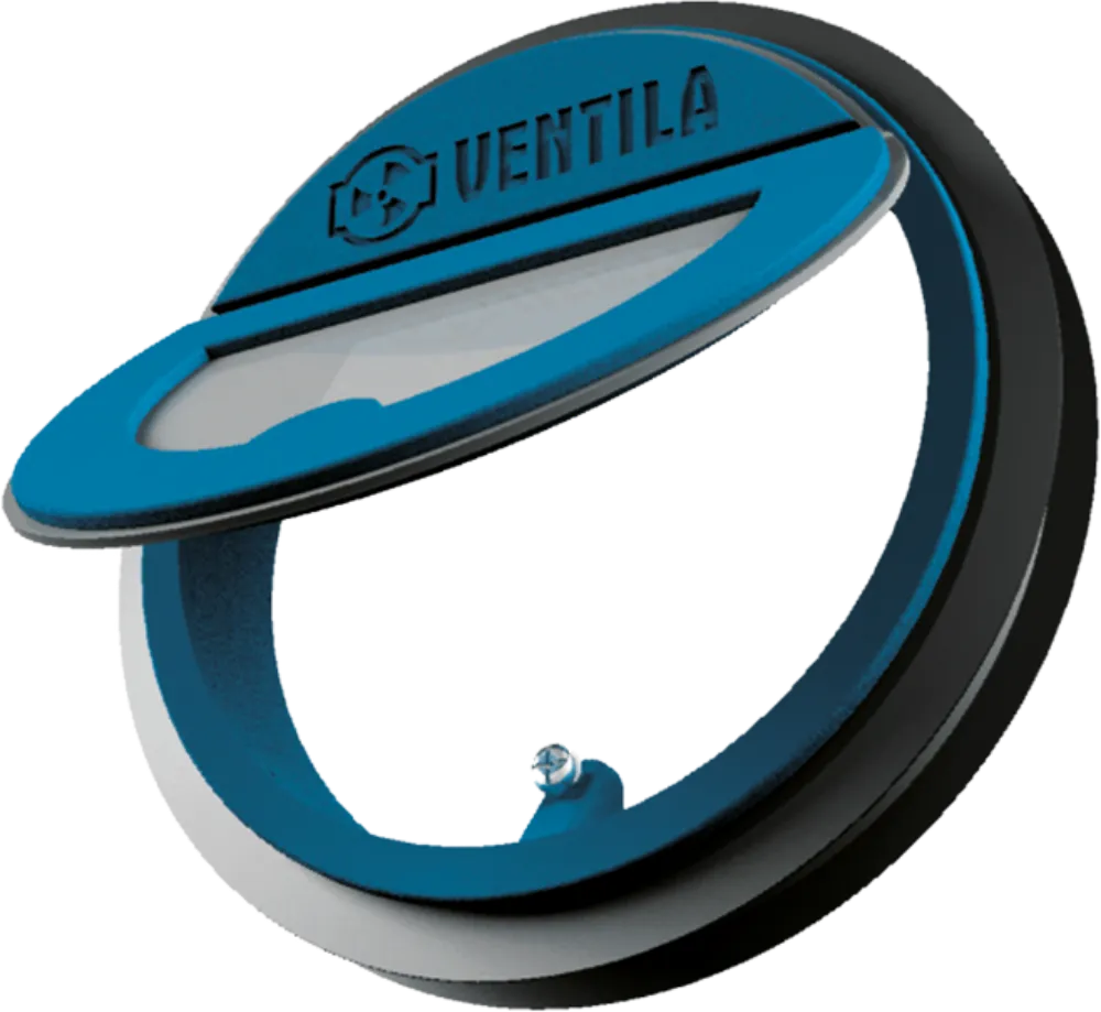 Image Circular horizontal odor-proof flap with magnet 150 mm for hoods