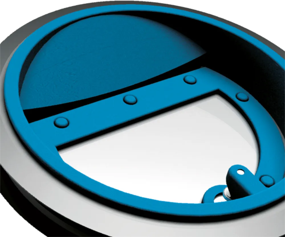 Image Circular horizontal odor-proof flap with magnet 150 mm for hoods