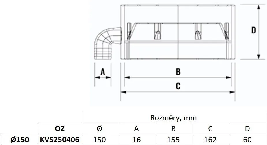 Image Round condensate outlet 150 mm
