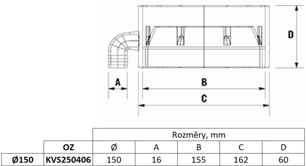 Image Round condensate outlet 150 mm