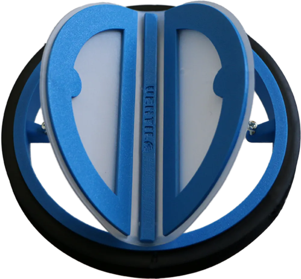 Round odor-proof flap with magnet for vertical and horizontal use