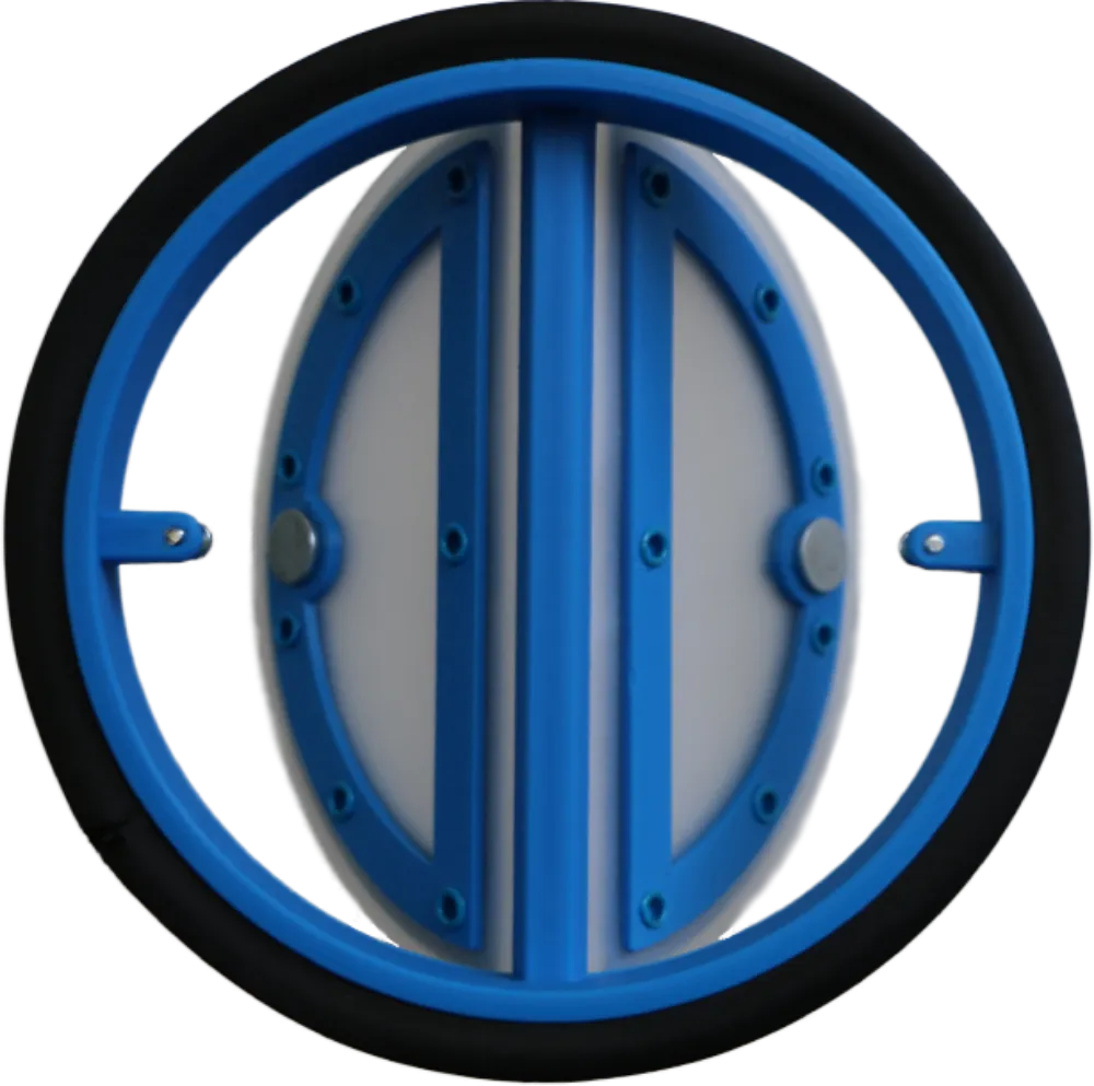 Image Round odor-proof flap with magnet for vertical and horizontal use