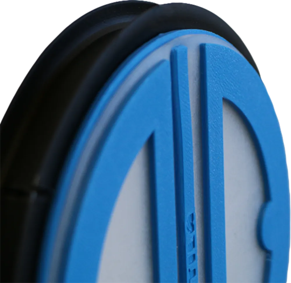 Image Round odor-proof flap with magnet for vertical and horizontal use