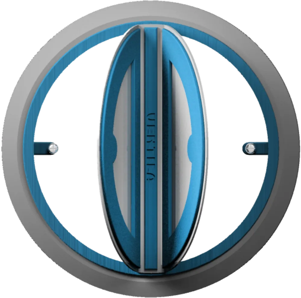 Image Round odor-proof flap with magnet for vertical and horizontal use