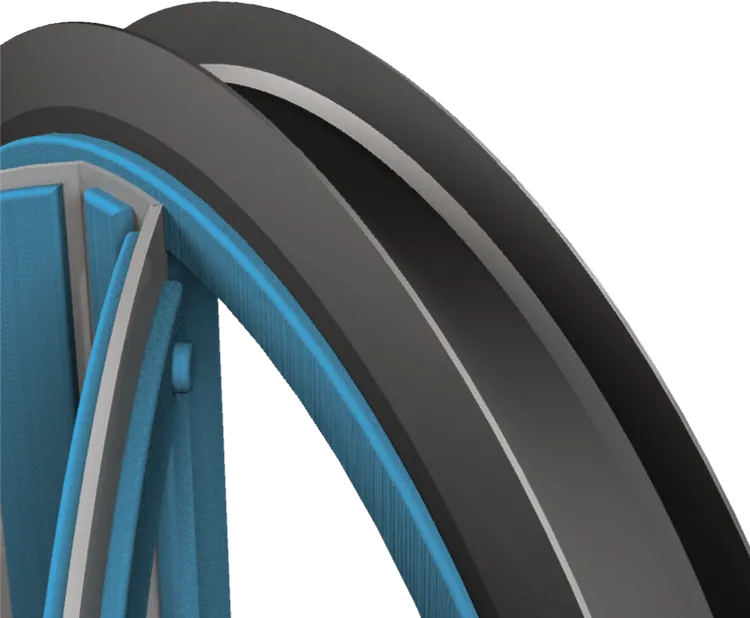 Image Round odor-proof flap with magnet for vertical and horizontal use