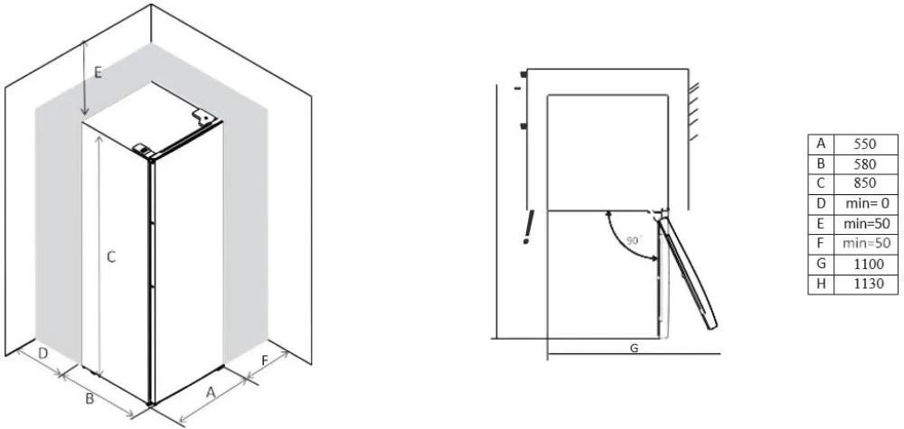 Image Table Top Refrigerator RT2128W