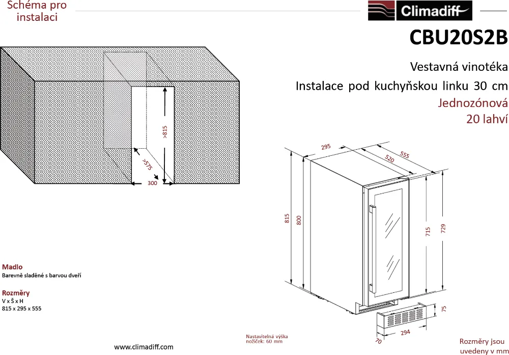 Image Wine cabinet CBU20S2B