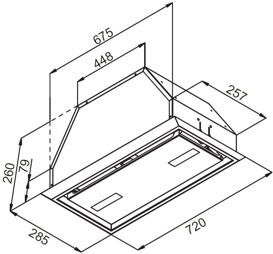 Image Fully built-in hood KOV7003BLGH