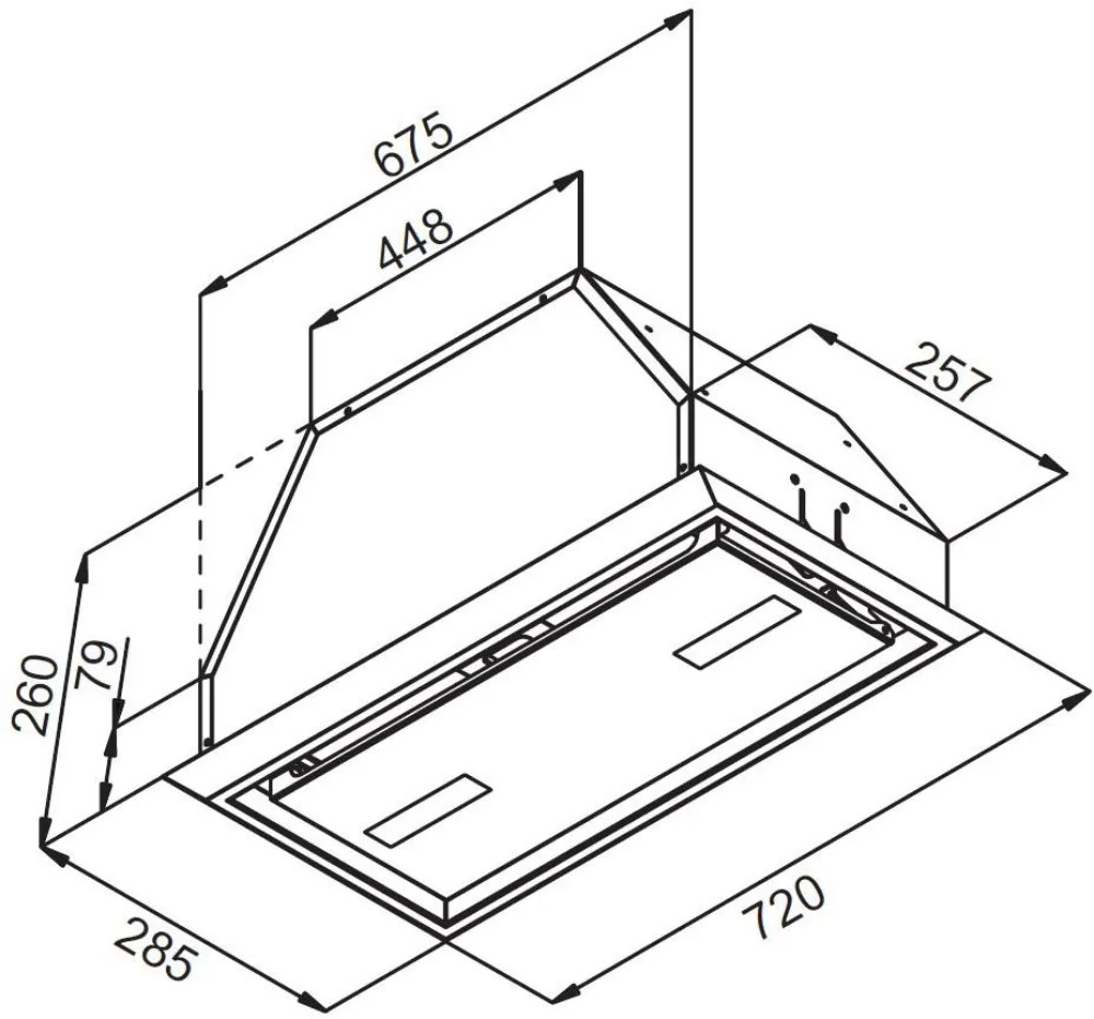 Image Fully built-in hood KOV7003BLGH