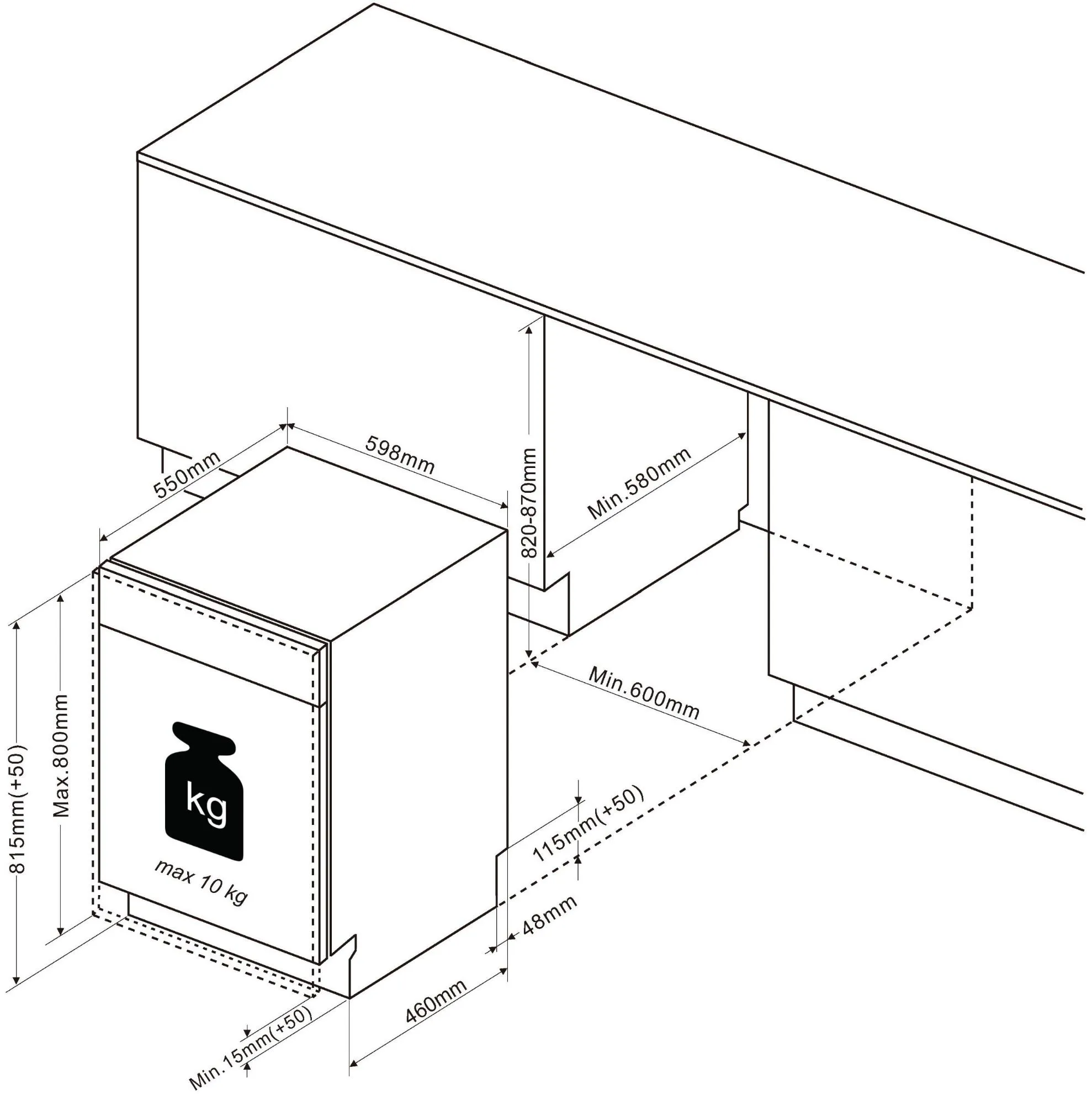 Image BUILT-IN DISHWASHER DCJ434DB