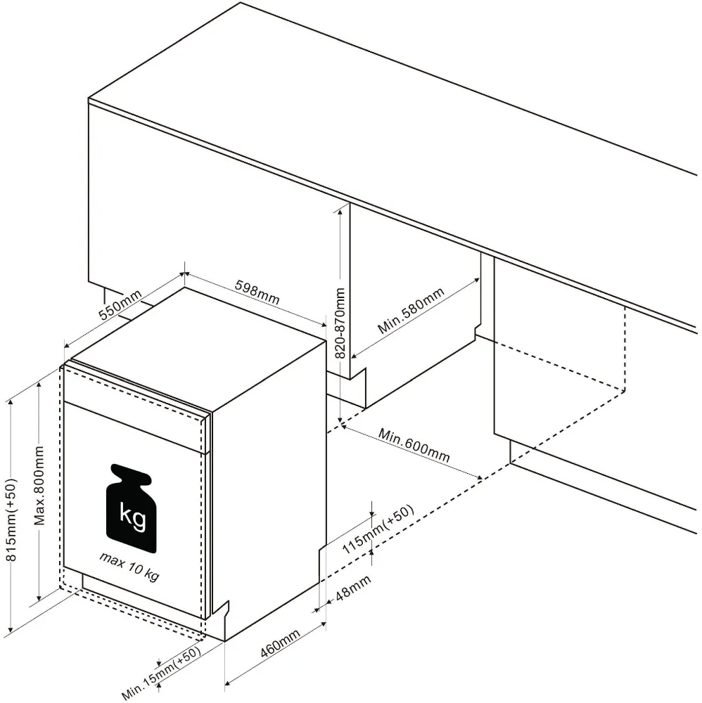 Image Built-in dishwasher BDJ3434VB