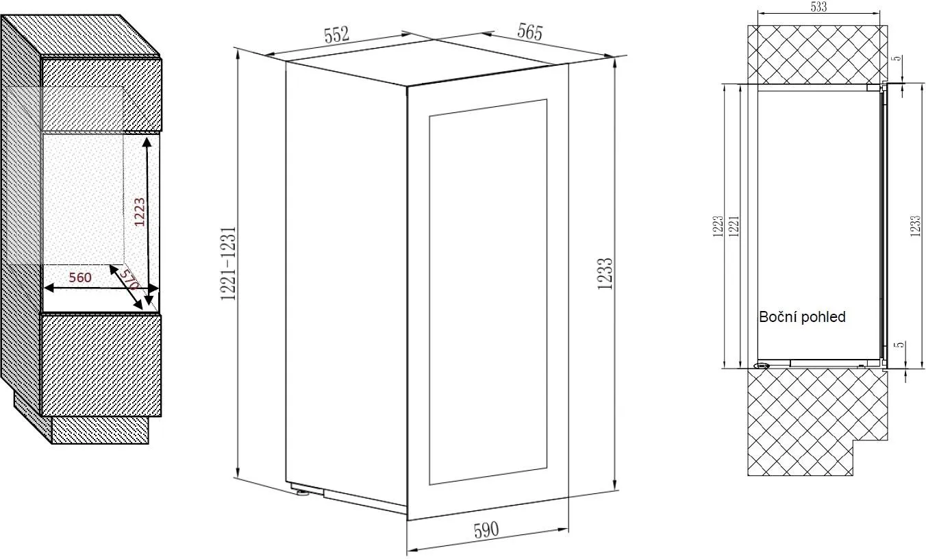 Image WINE CABINET AVI122PLATINUM
