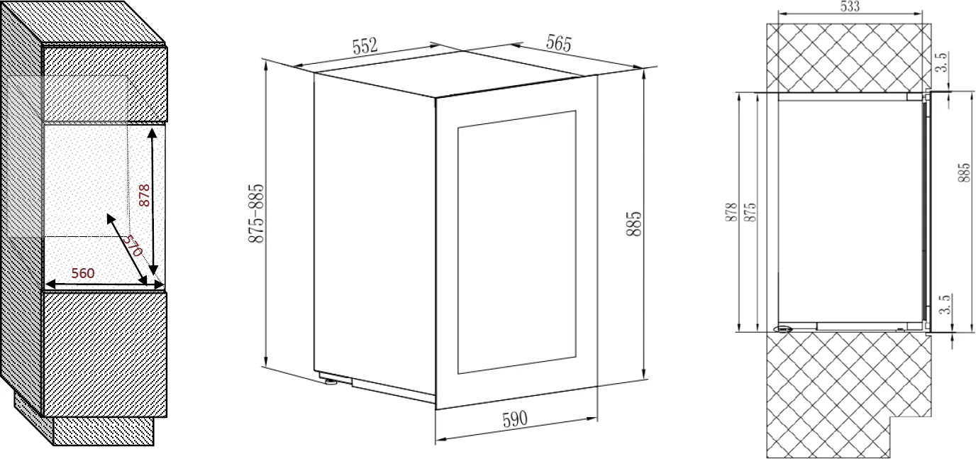 Image WINE CABINET  AVI88PLATINUM
