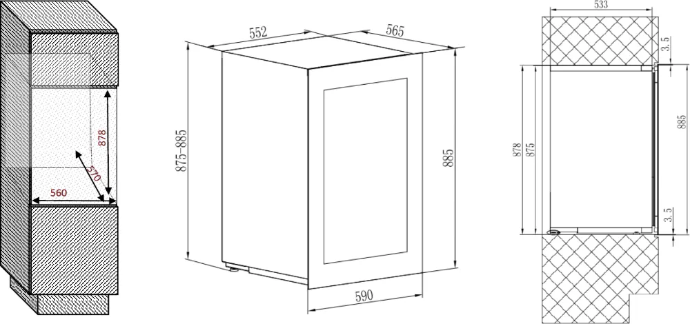 Image WINE CABINET  AVI88PLATINUM