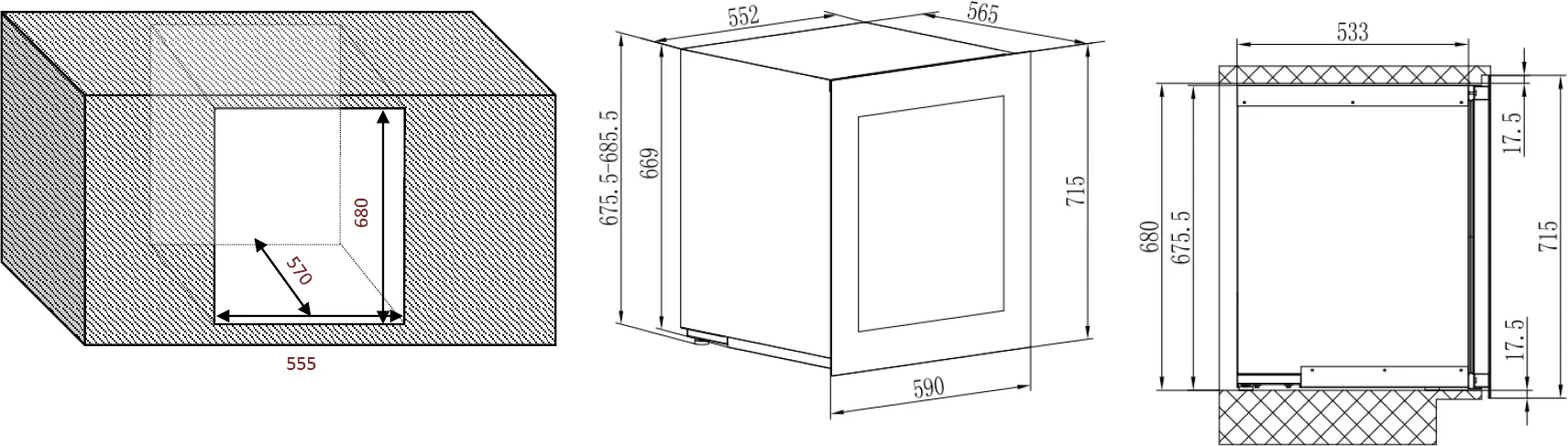 Image WINE CABINET AVI72PLATINUM