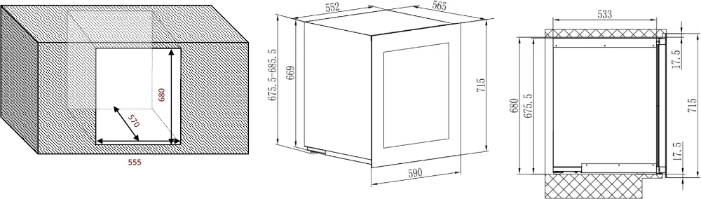 Image WINE CABINET AVI72PLATINUM