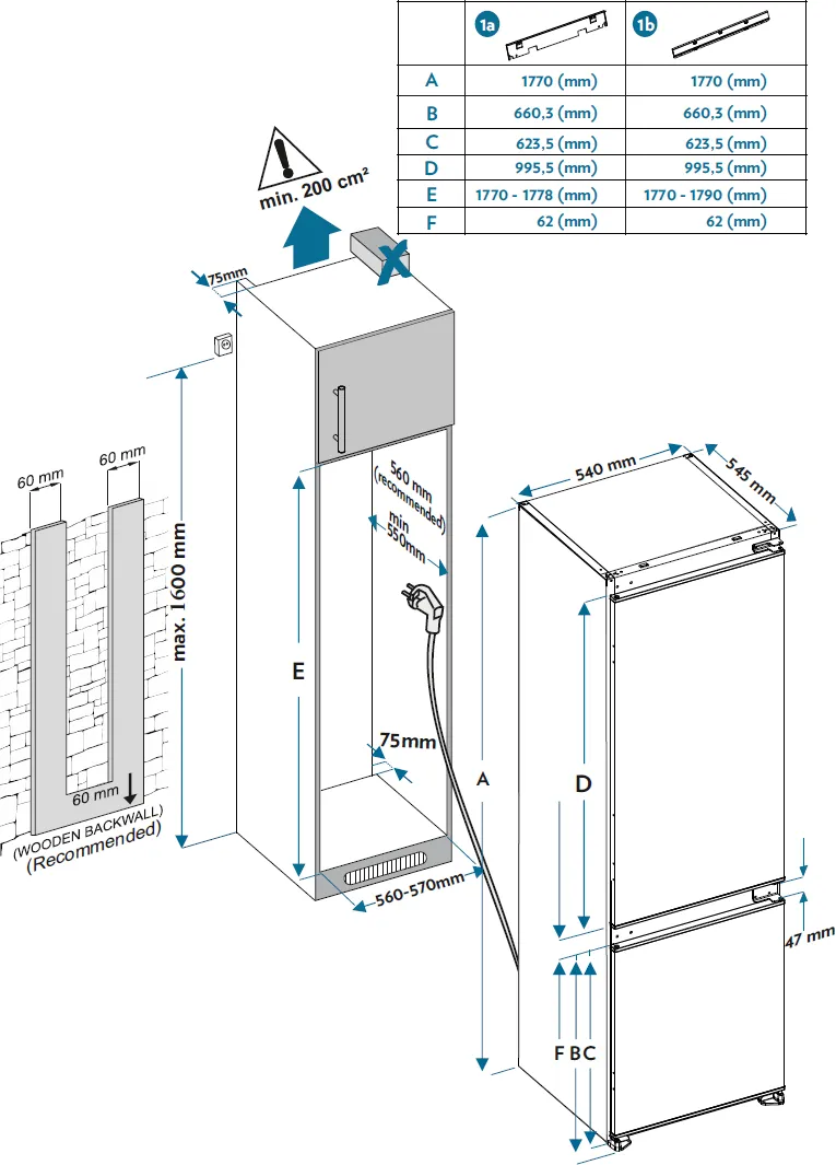 Image BUILT-IN REFRIGERATOR KCN2256J