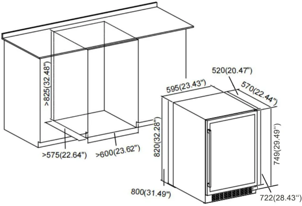 Image WINE CABINET DUW46DFB