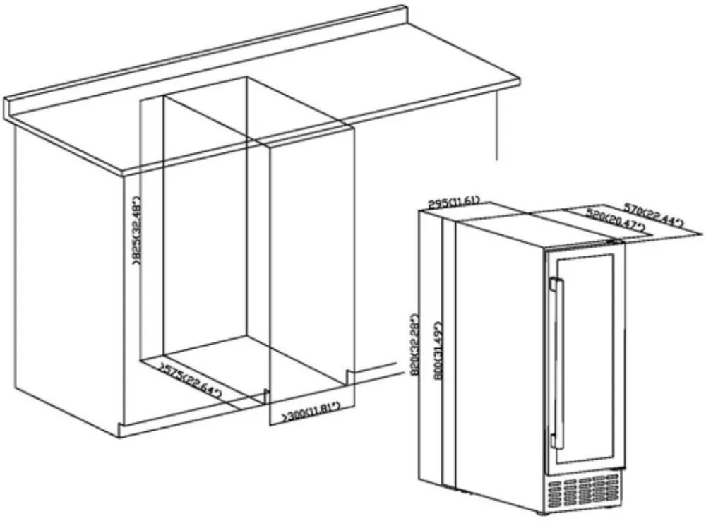 Image WINE CABINET DUW20FB