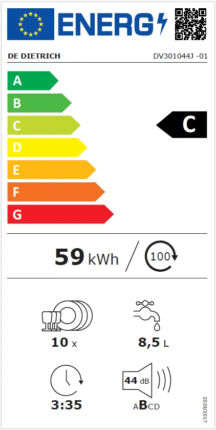 Image BUILT-IN DISHWASHER DV301044J