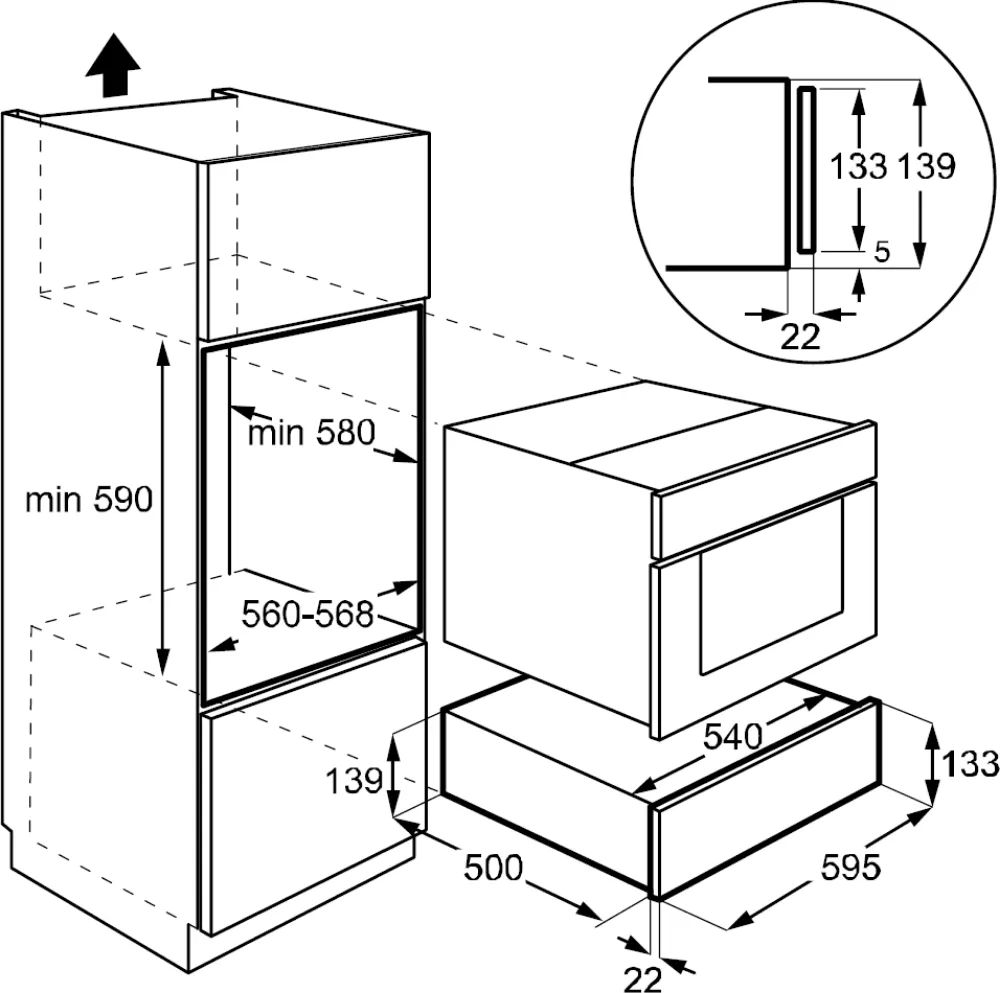 Image WARMING DRAWER FOR DISHES DWD4810W