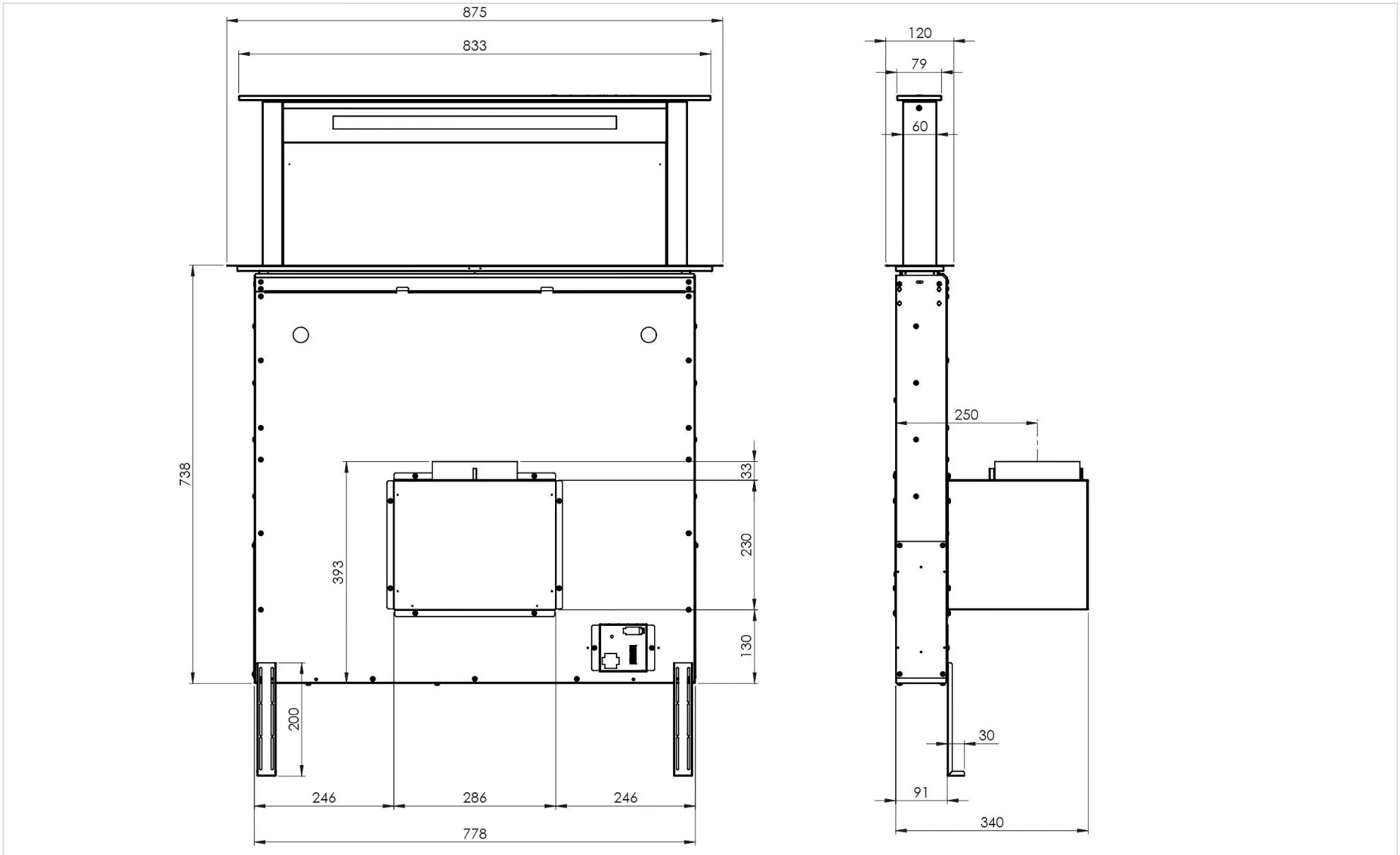 Image DOWNDRAFT HOOD DHD7961B 86 cm