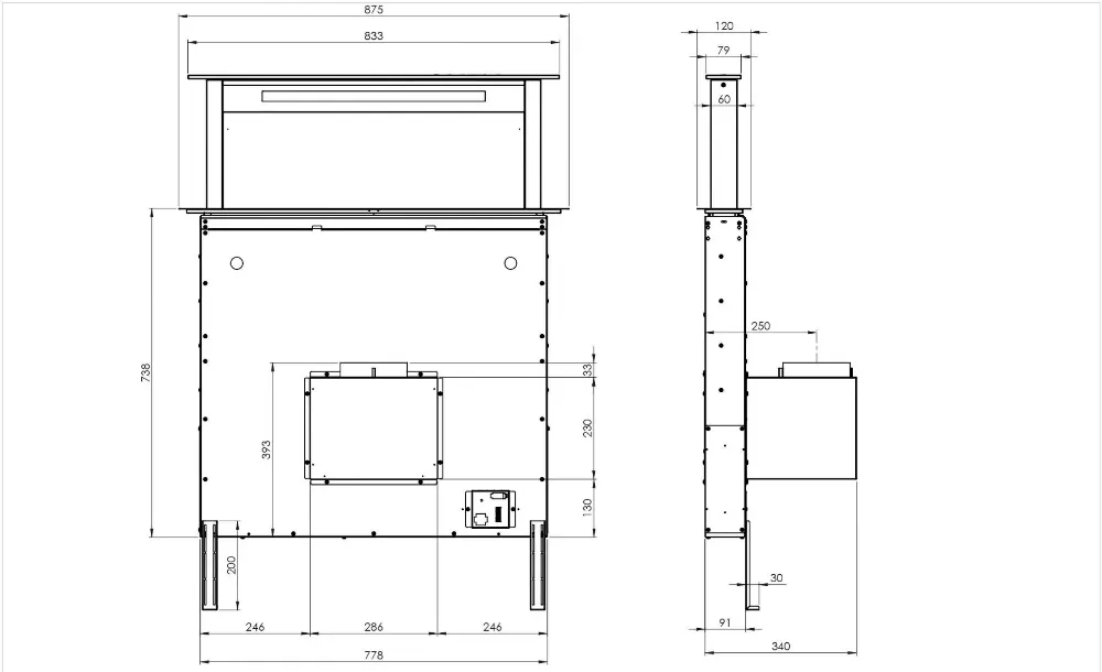 Image DOWNDRAFT HOOD DHD7961B 86 cm