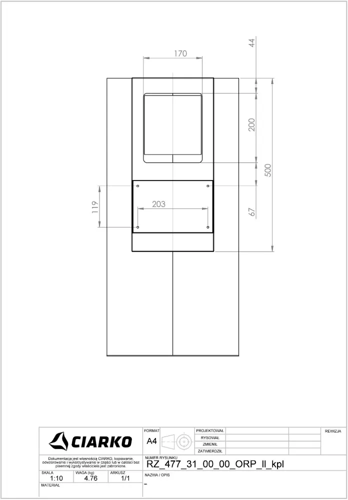 Image Chimney hood Tubus Black (CDP3801C)