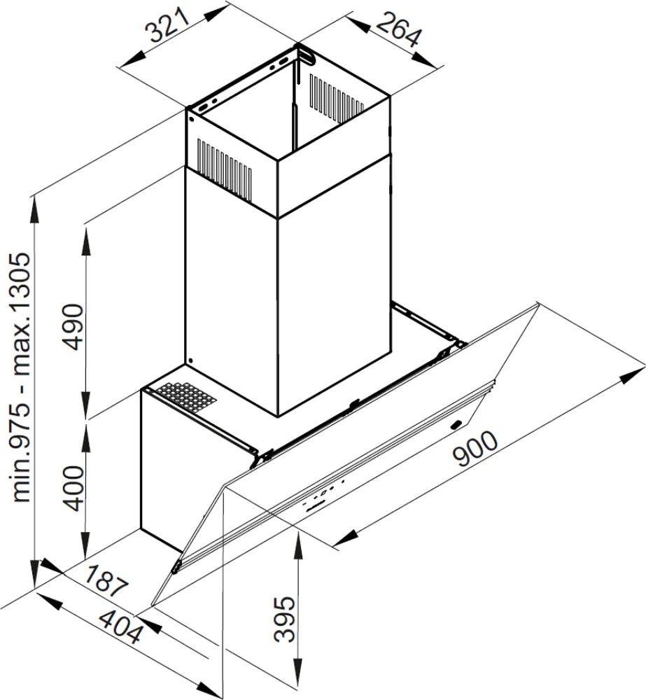 Image CHIMNEY HOOD DHV4974HB