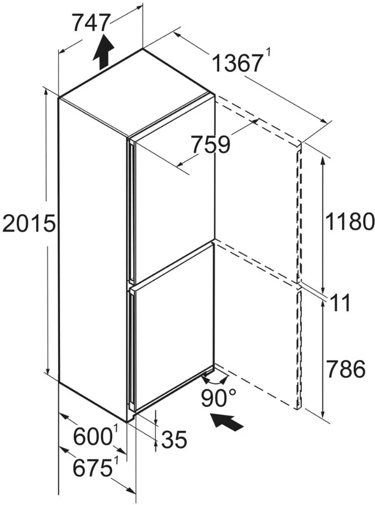 Image COMBINED REFRIGERATOR CBNbsc 778i