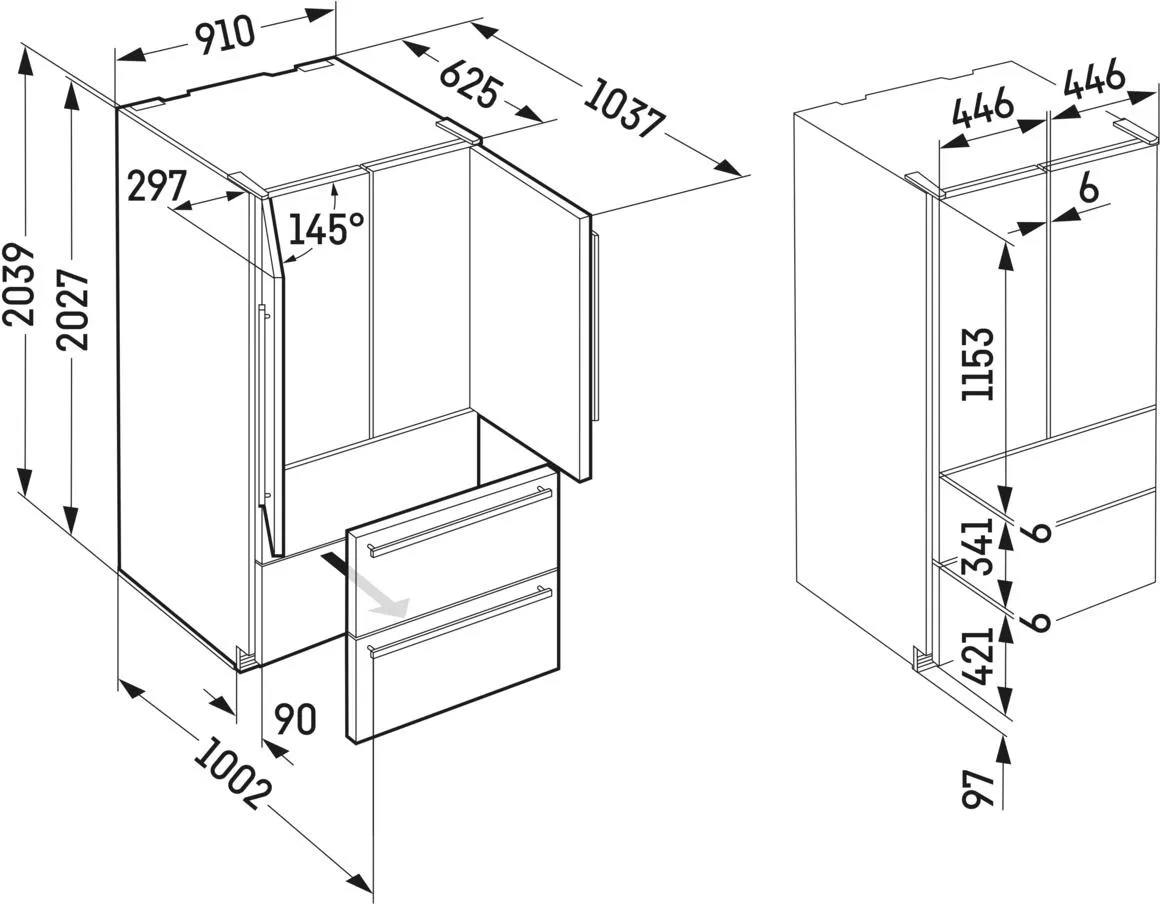 Image COMBINED REFRIGERATOR CBNste 8872