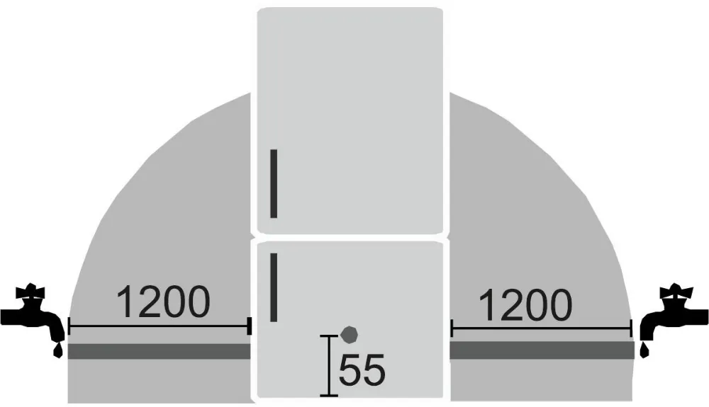 Image BUILT-IN COMBINED REFRIGERATOR ICBNci 5663