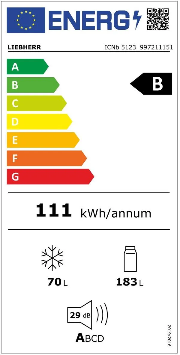 Image BUILT-IN COMBINED REFRIGERATOR ICNb 5123