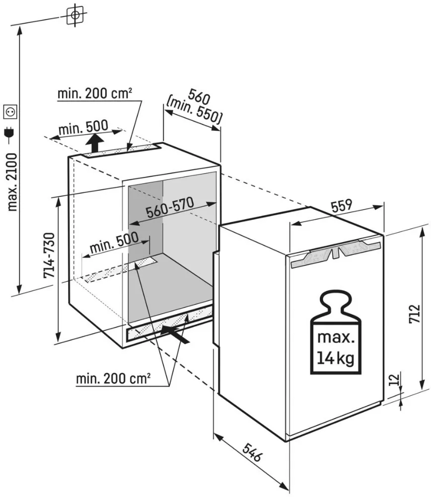 Image BUILT-IN FREEZER IFNbi 3553