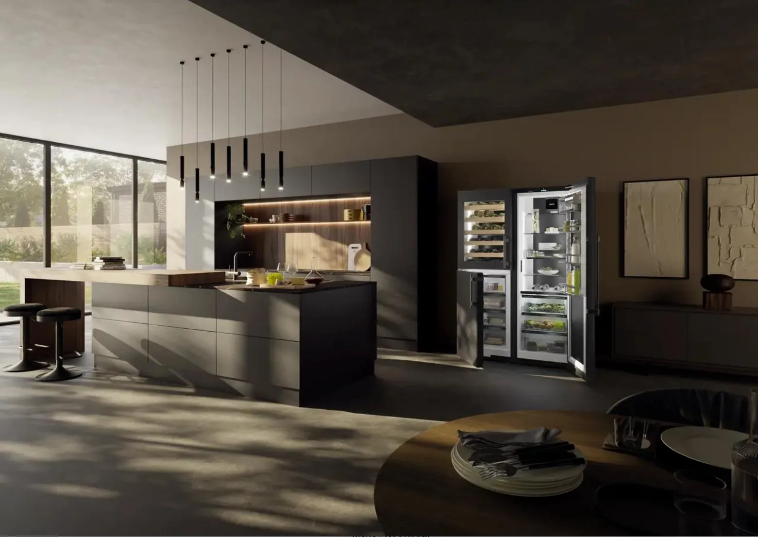 Image FRIDGE + FREEZER WITH WINE COOLER XRCbs 5295