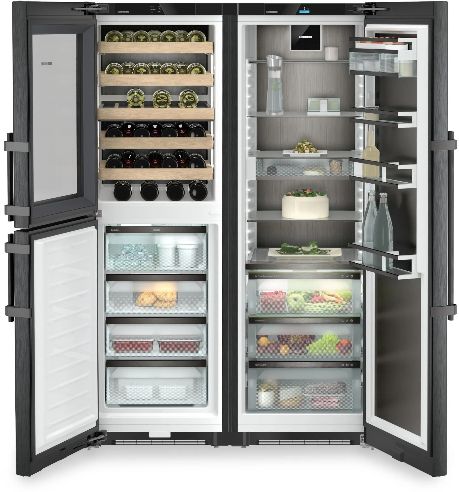 Image FRIDGE + FREEZER WITH WINE COOLER XRCbs 5295