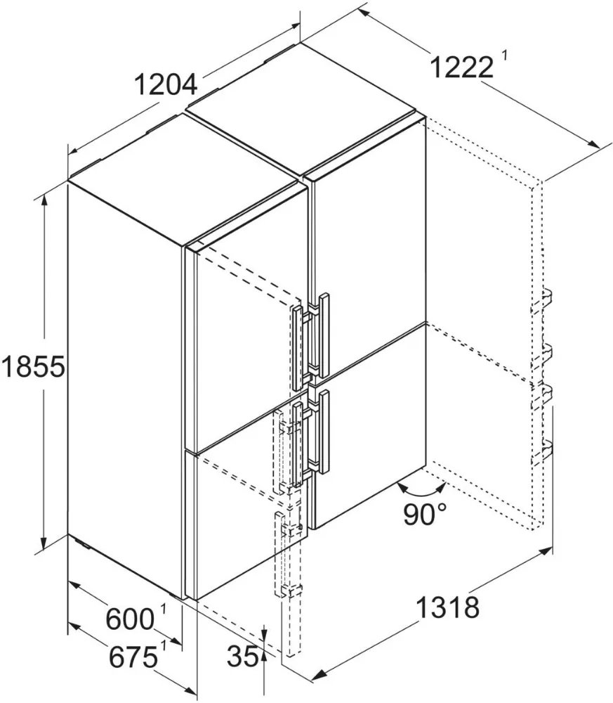 Image REFRIGERATOR + FREEZER XRFbs 5295